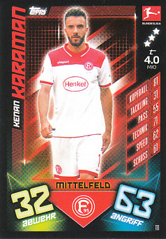 Kenan Karaman Fortuna Dusseldorf 2019/20 Topps MA Bundesliga #111